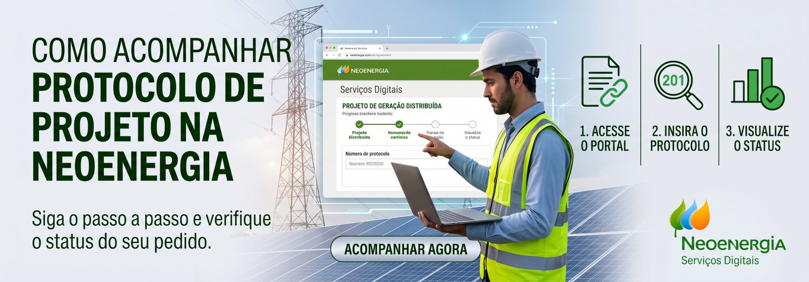 Acompanhar protocolo projeto Neoenergia