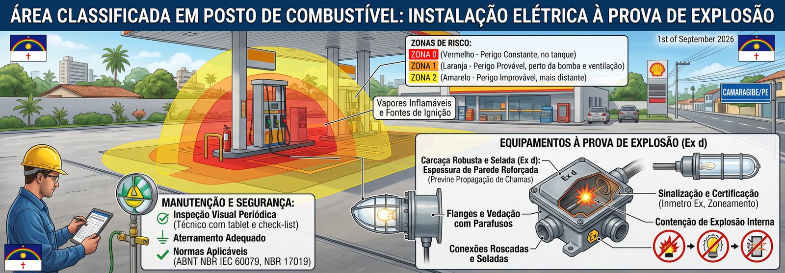 Área classificada posto