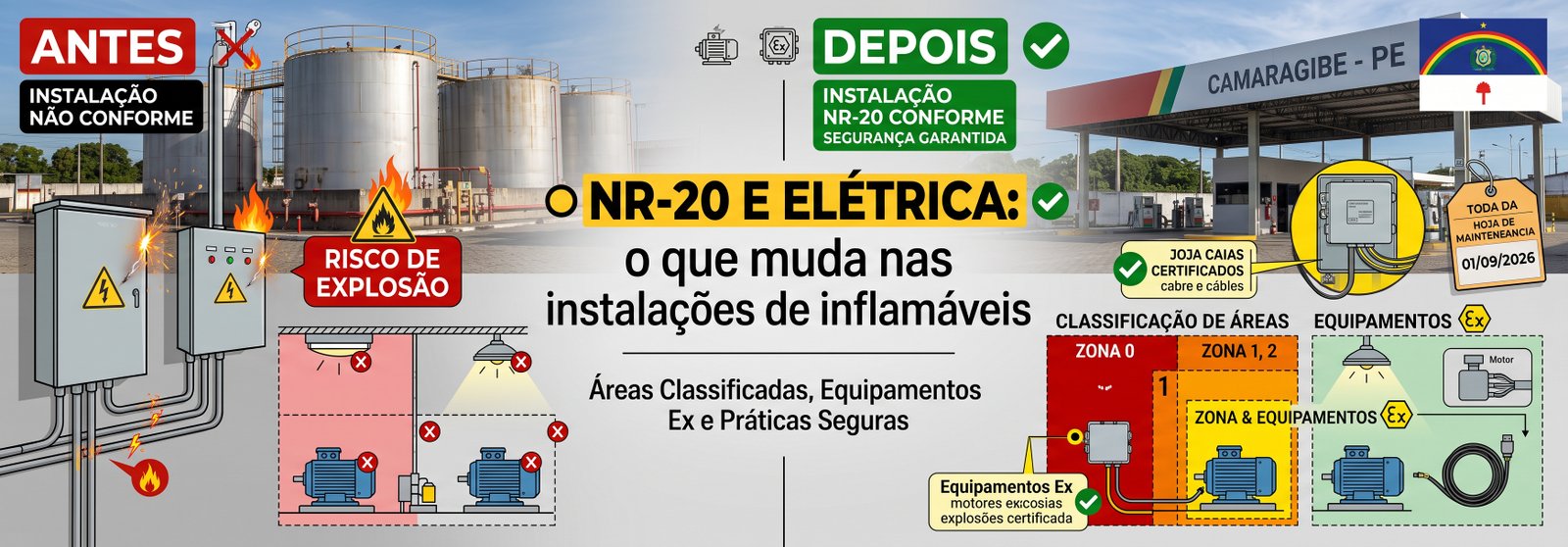 Aumento carga posto loja