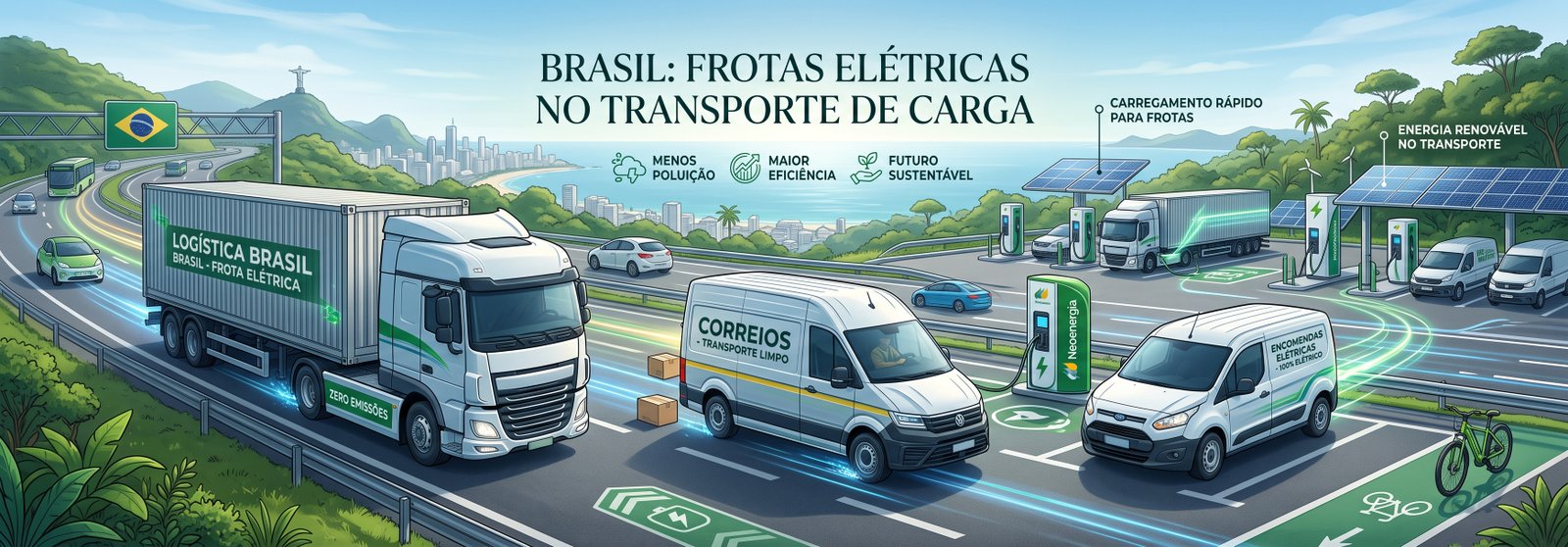 Caminhões vans elétricas