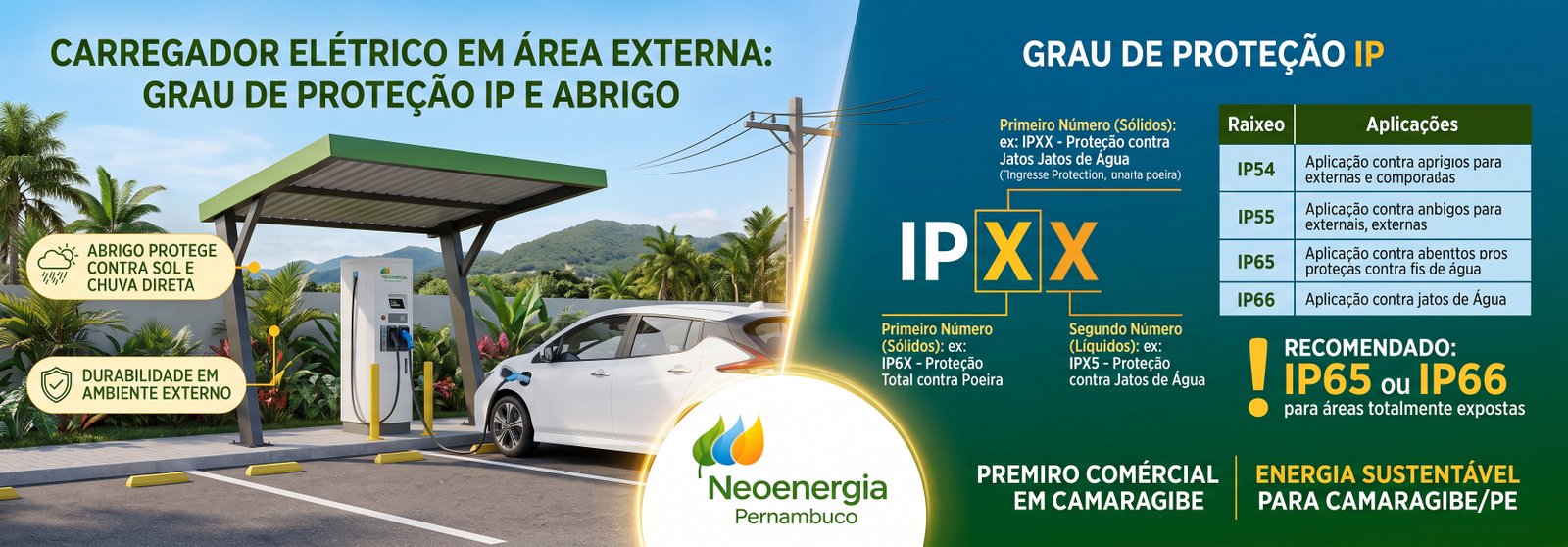 Carregador área externa IP