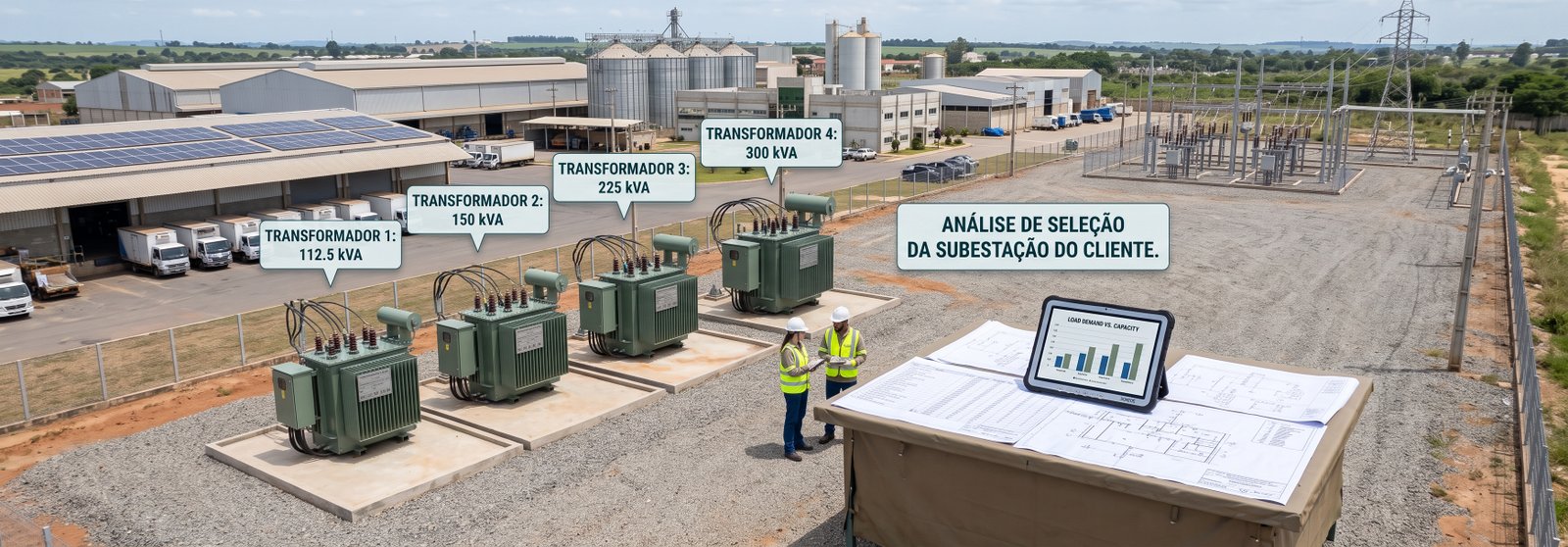 Dimensionamento transformador subestação