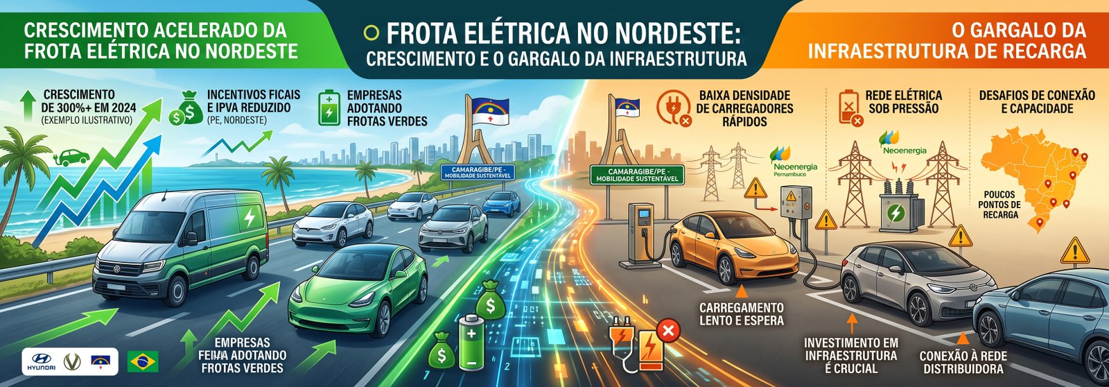 Frota elétrica Nordeste