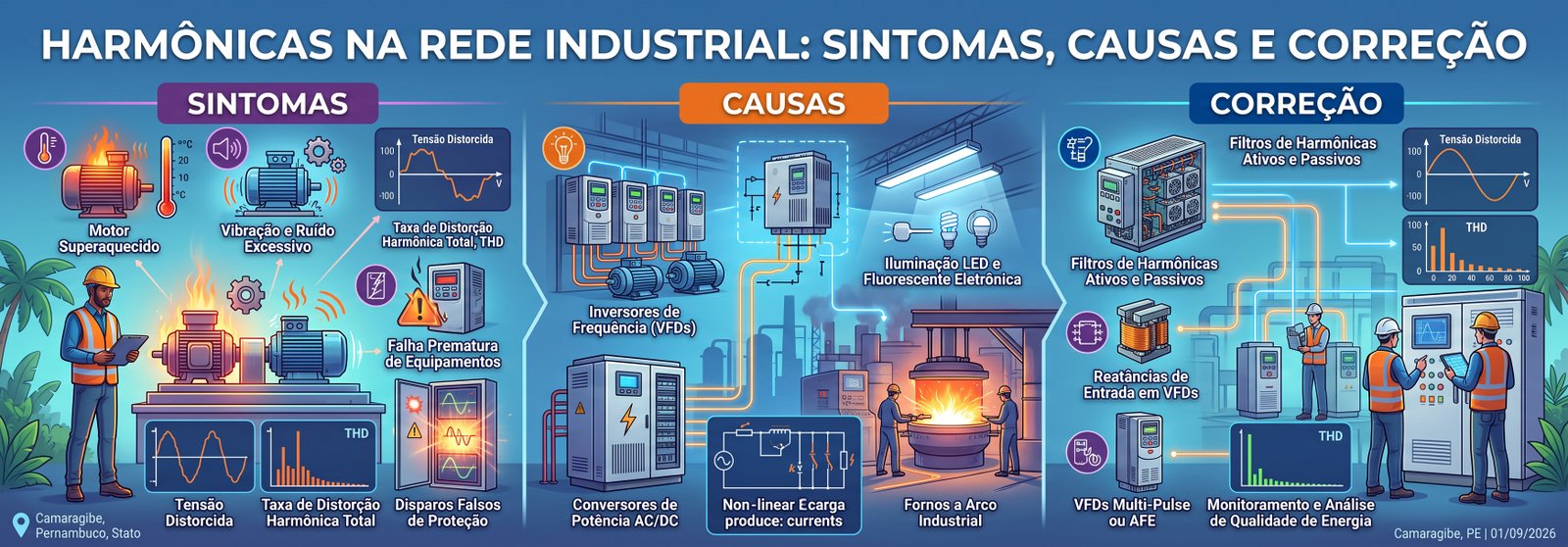 Harmônicas industrial