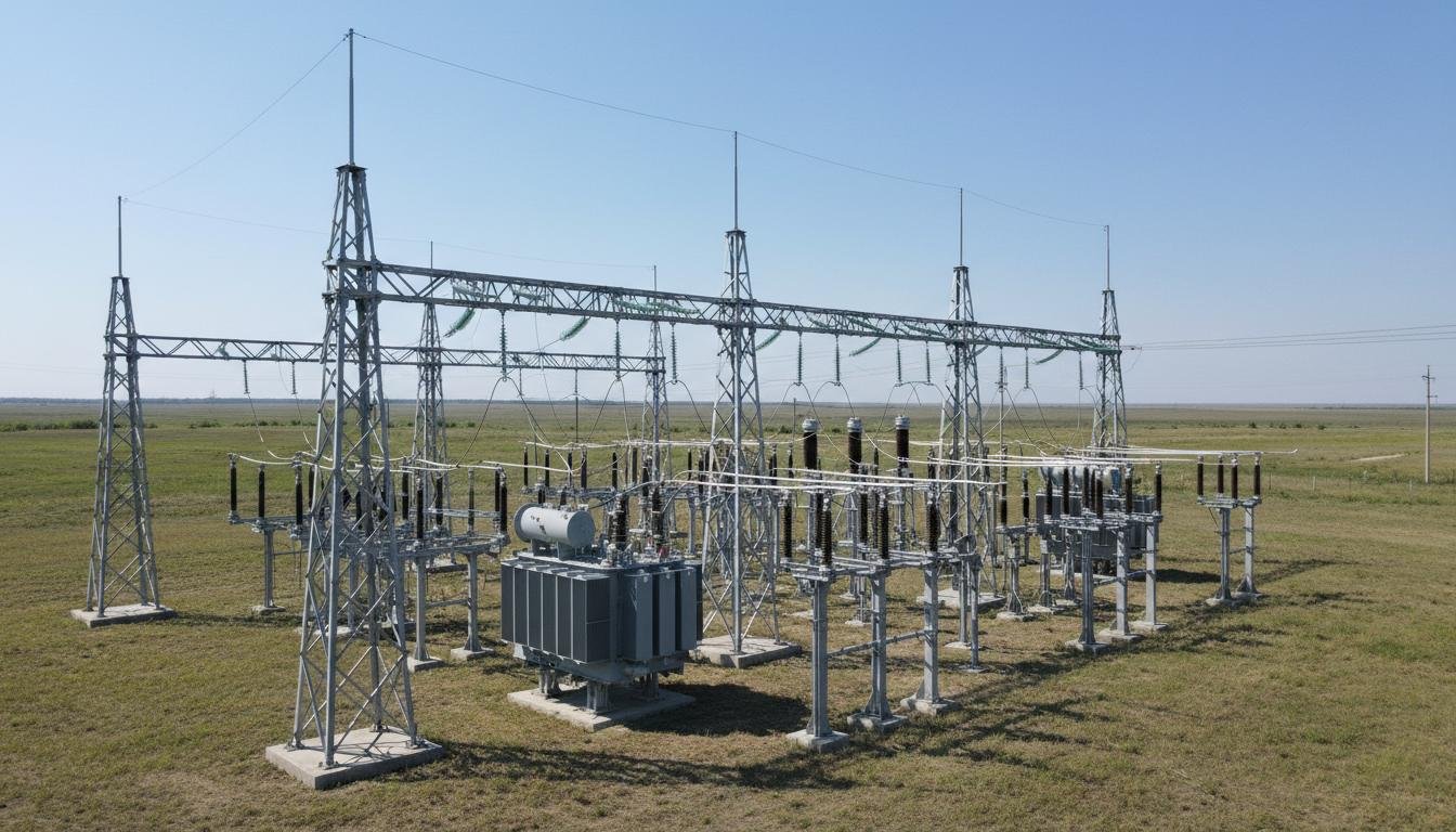 Subestação elétrica de média tensão executada pela Exitogrid