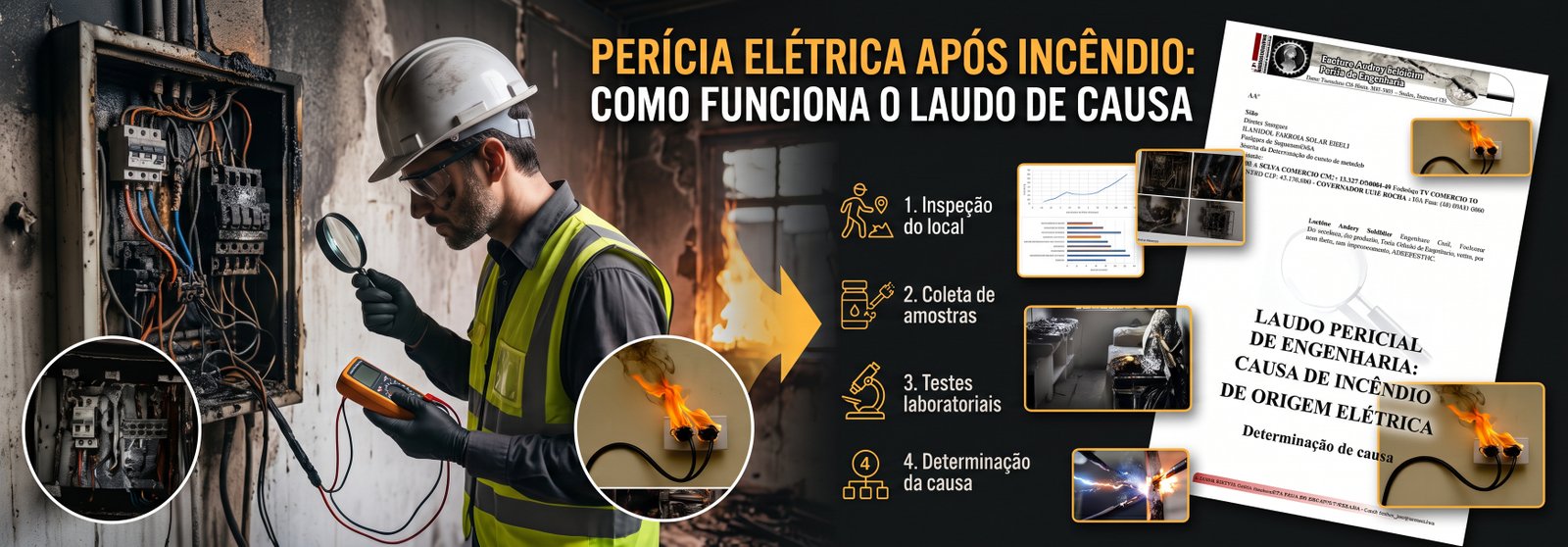 PerÃ­cia elÃ©trica apÃ³s incÃªndio