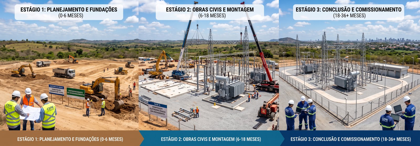 Quanto tempo demora construir subestaÃƒÂ§ÃƒÂ£o