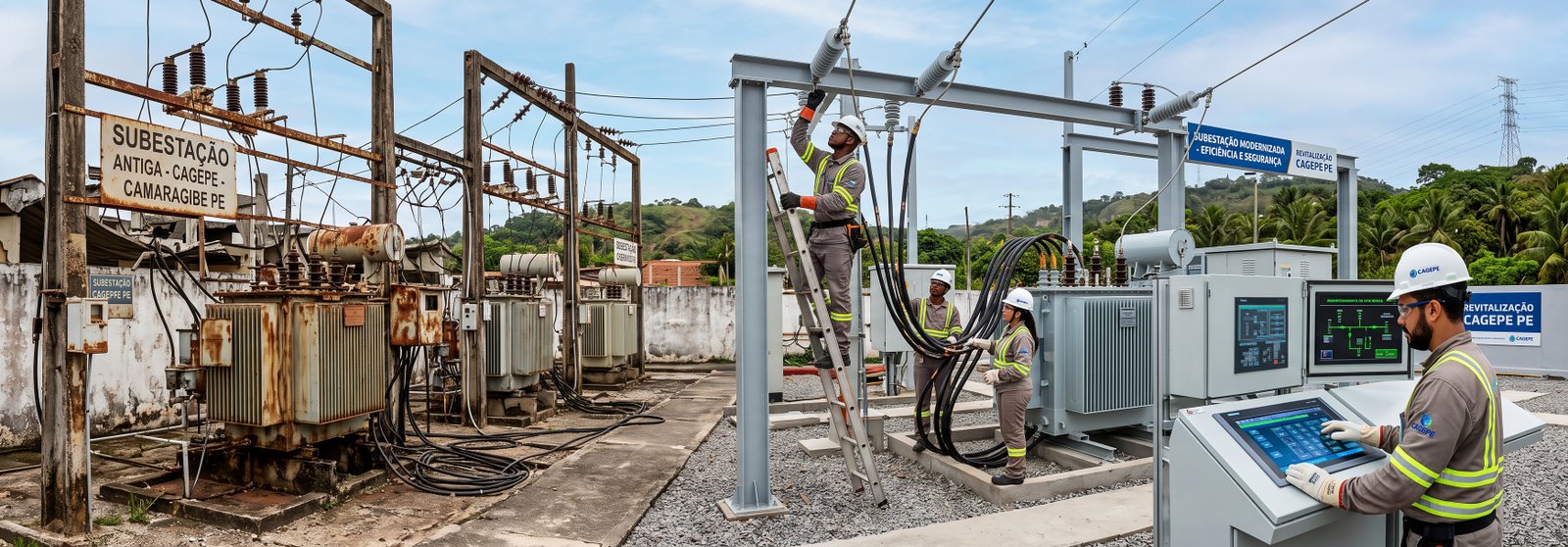 Reforma modernizaÃƒÂ§ÃƒÂ£o subestaÃƒÂ§ÃƒÂ£o antiga