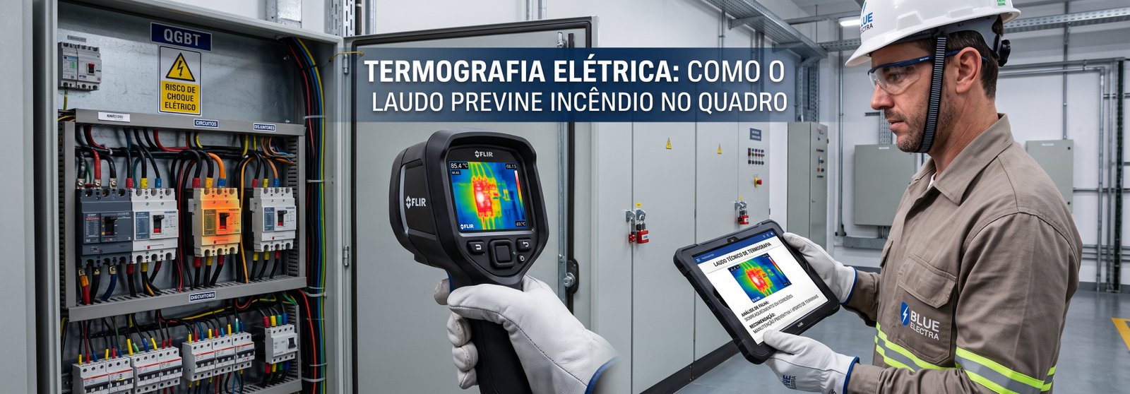 Termografia elÃ©trica previne incÃªndio