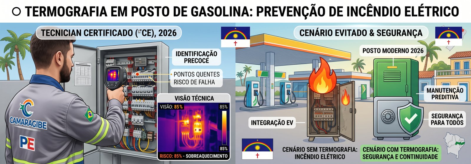 Termografia posto gasolina